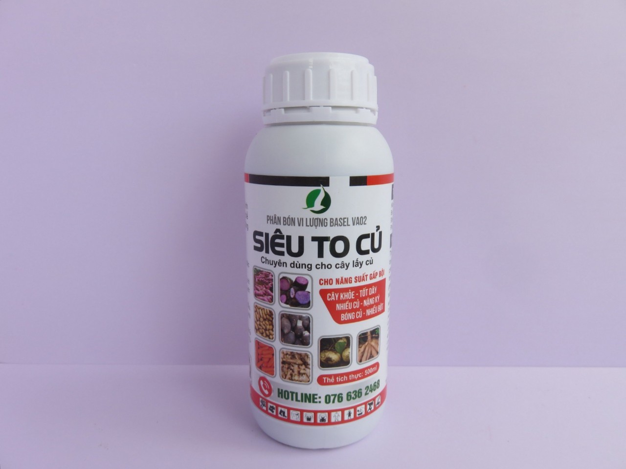 Siêu to củ chai 500ML - Phân bón chuyên cây lấy củ, giú to củ, phì củ, chốn sượng/thối củ