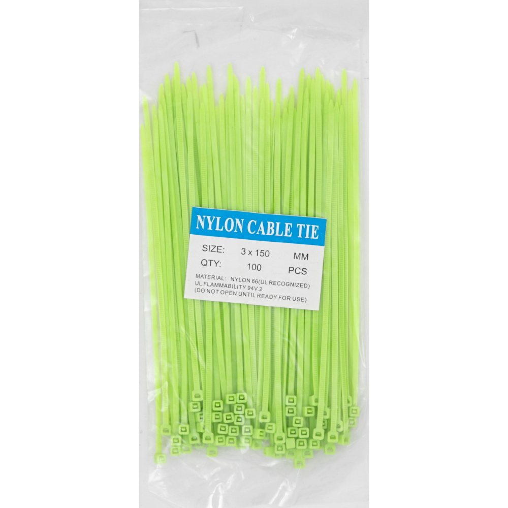 Bộ 100 Dây Rút Nhựa Đài Loan, Dây Thít Nhựa Đánh Dấu, Cố Định (RUT-001). Giao Màu Ngẫu Nhiên.