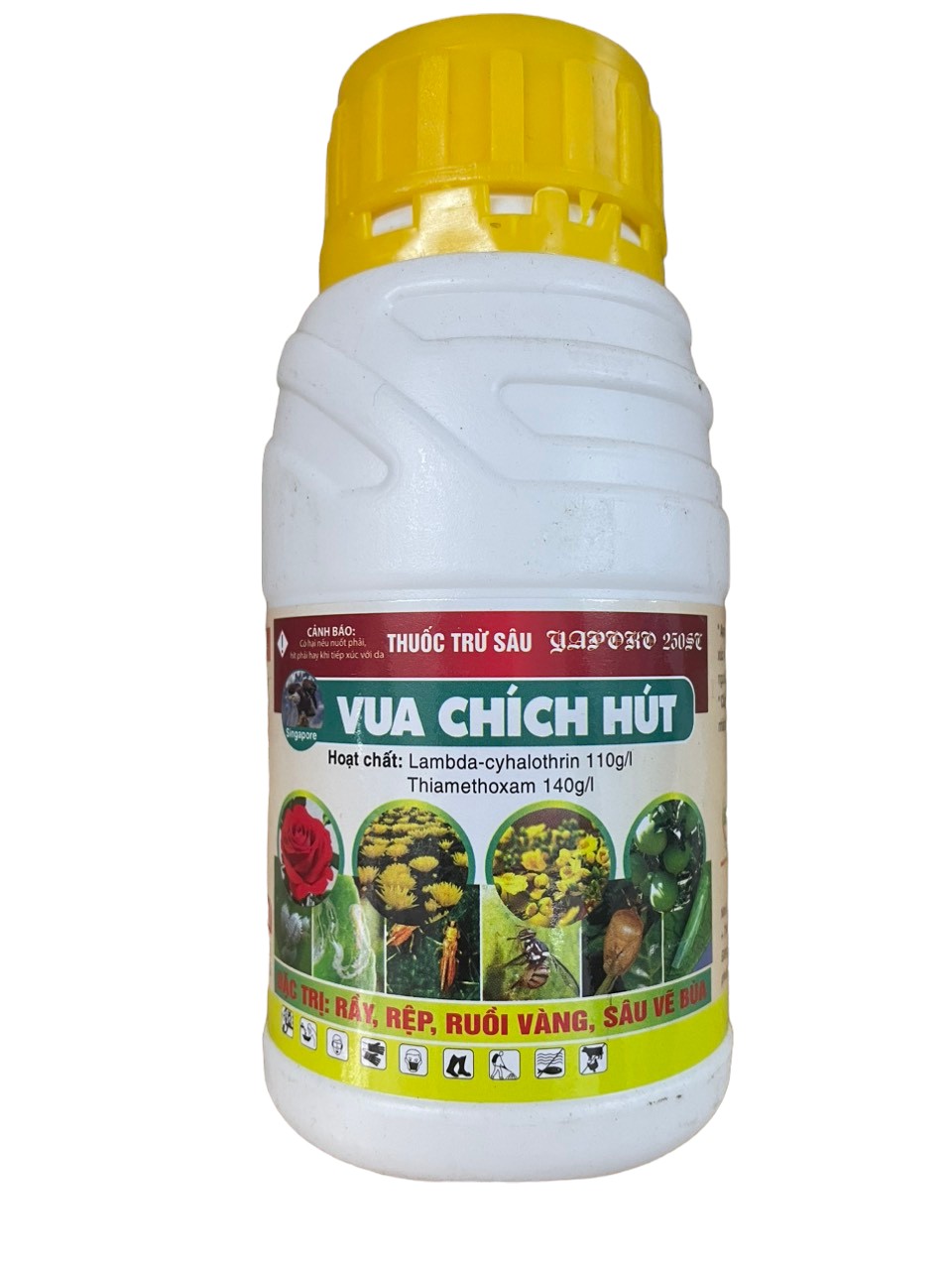 Thuốc trừ sâu hiệu VUA CHÍCH HÚT (240ml): trừ bọ trĩ, rầy, rệp, ruồi vàng, sâu vẽ bùa, sâu cuốn lá, sâu đục thân, bọ xít hôi, bọ nhảy