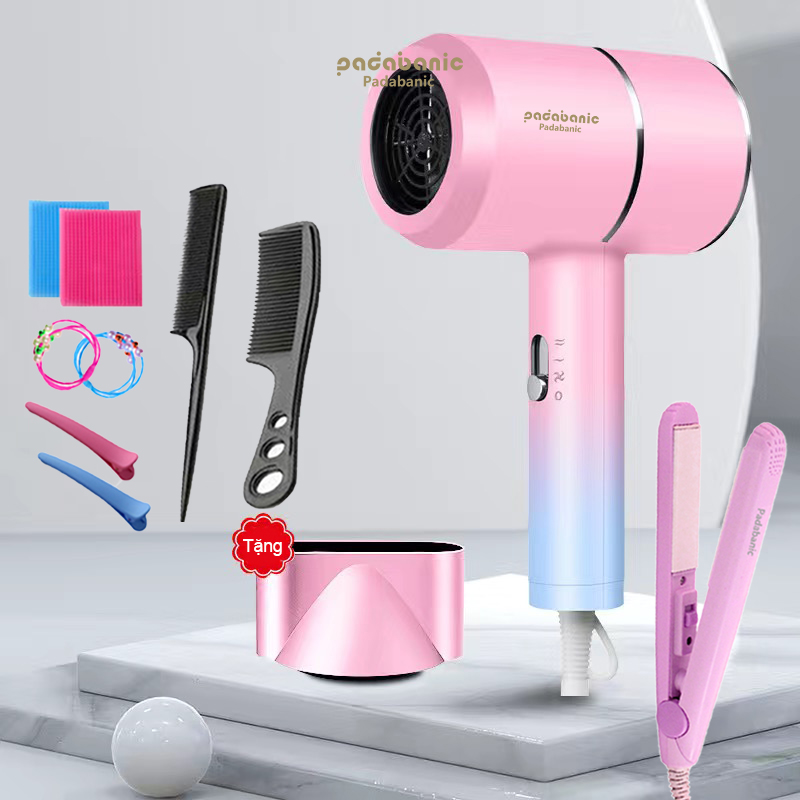 Máy sấy tóc 2500 phát sáng ion xanh bảo vệ tóc sấy hai chiều nóng lạnh