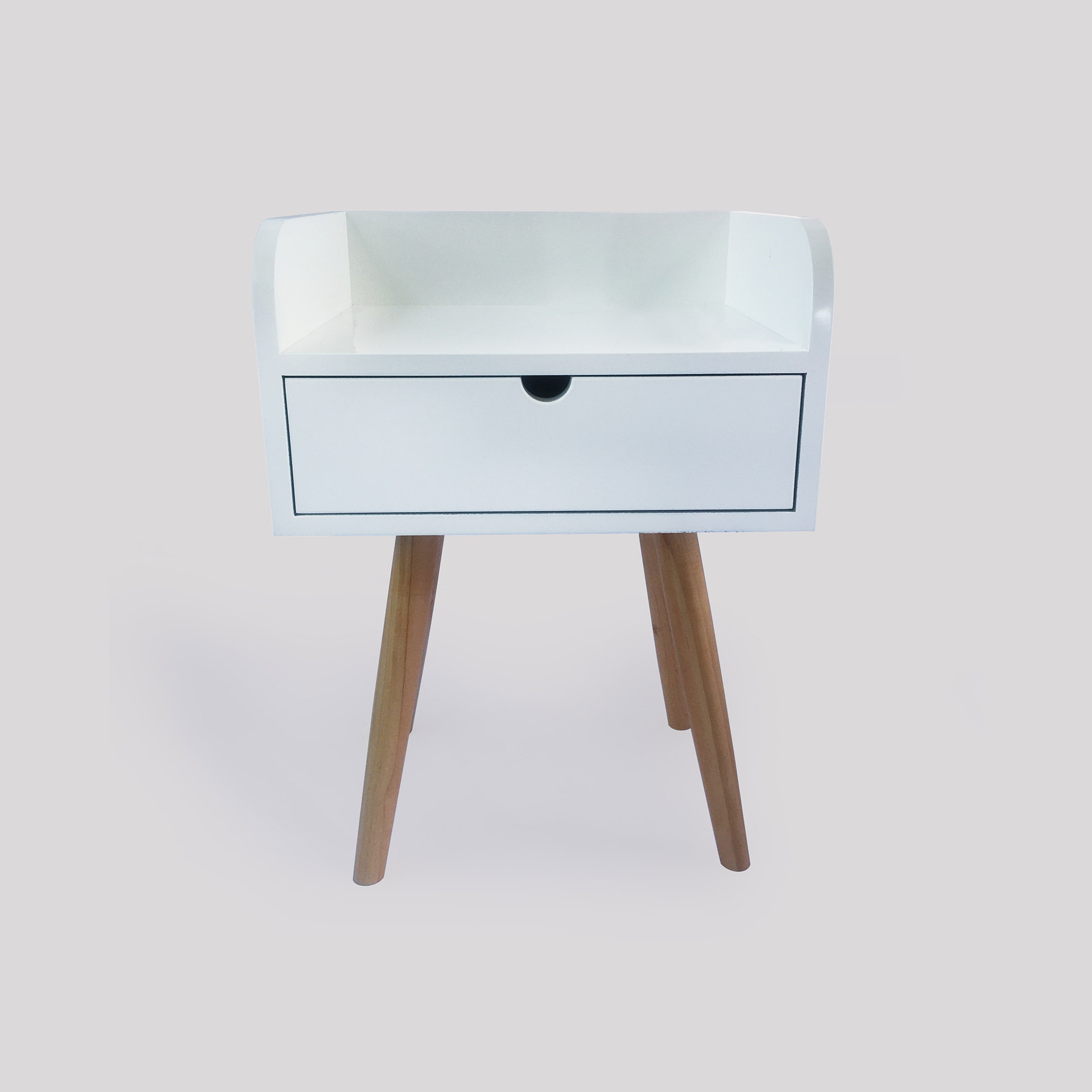 Tủ gỗ đầu giường trang trí phòng ngủ 45x35x65 chân gỗ thông (Nhiều màu)