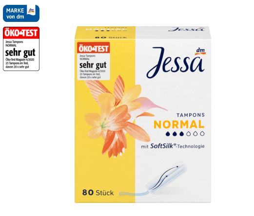 BĂNG VỆ SINH DẠNG NÚT – TAMPON JESSA  size Normal 80st