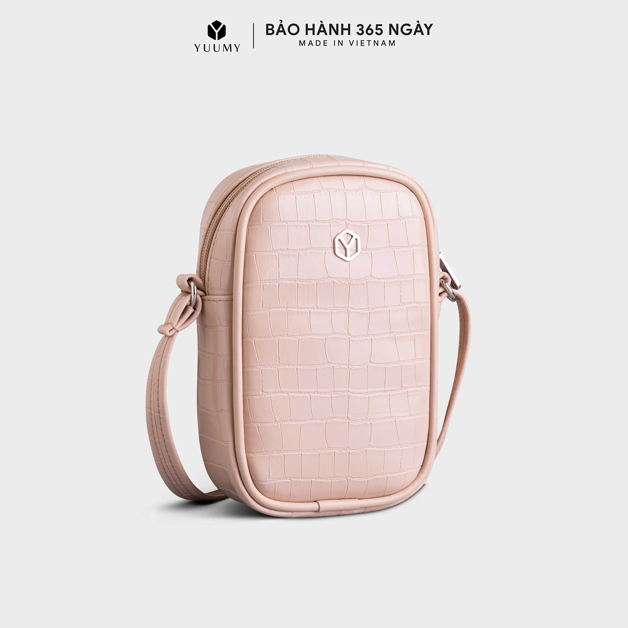 Túi đeo chéo da nữ họa tiết vân da cá sấu yuumy seasand yn187