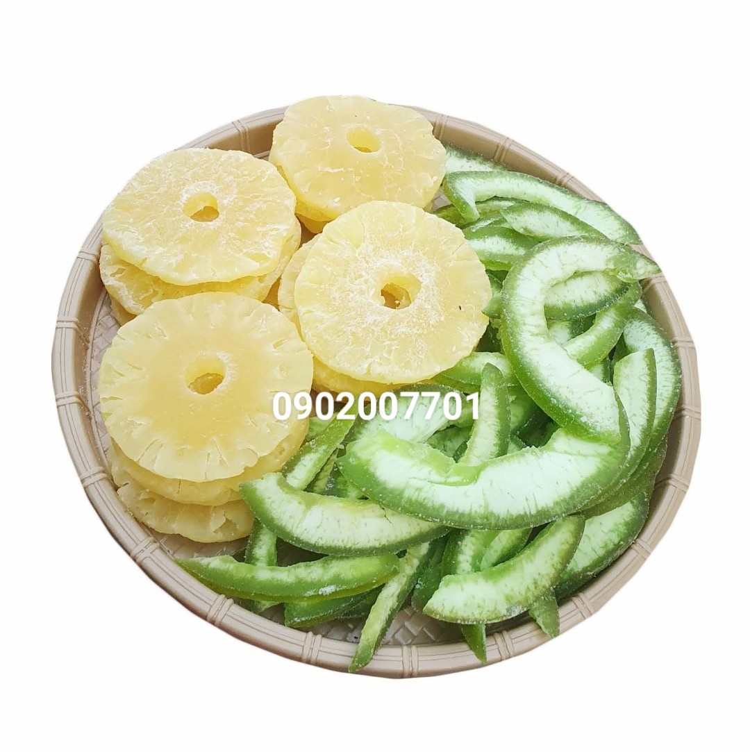 Quà tết 2022] 1 kg trái cây sấy dẻo thơm ngon - tết-đồ ăn vặt- mứt tết-bánh mứt tết-tết 2022
