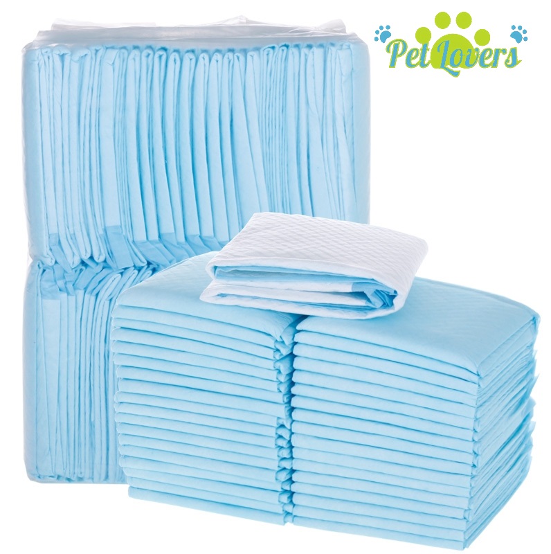 Miếng lót vệ sinh cho chó mèo tã cho chó mèo gồm 4 size màu xanh