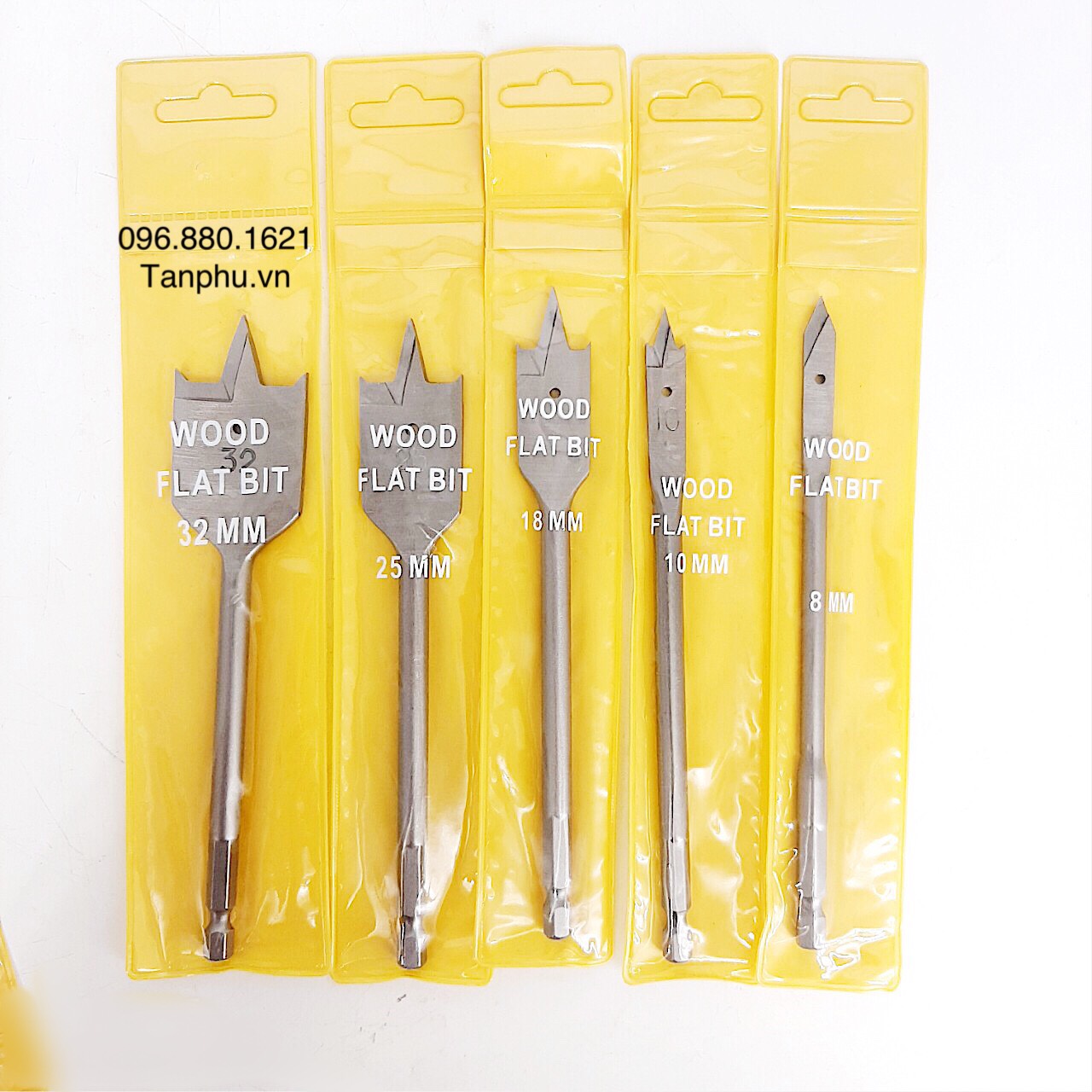 [HCM]BỘ 5 MŨI KHOAN KHOÉT GỖ ĐUÔI CÁ LỤC GIÁC 8-32