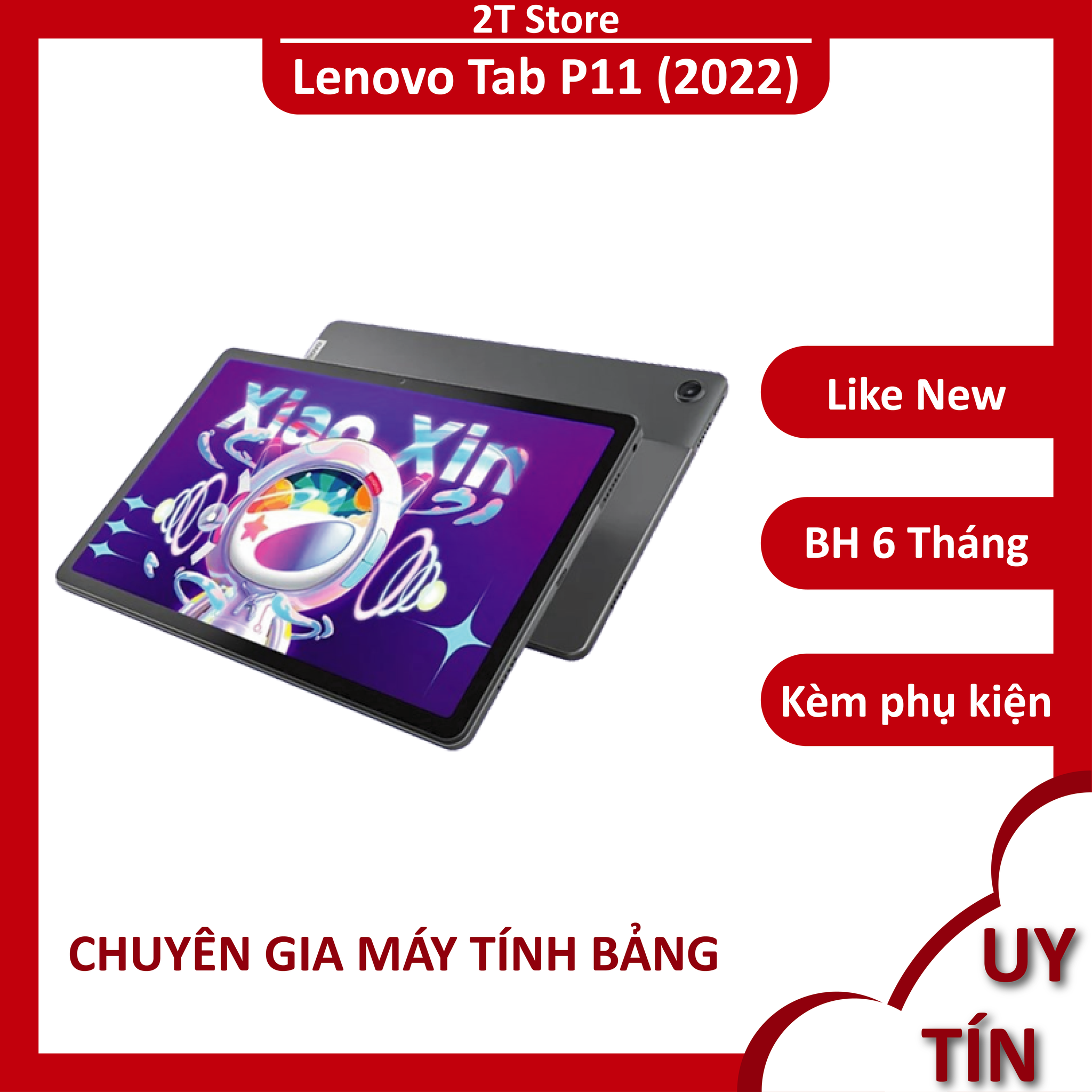 Máy tính bảng Lenovo Tab P11 2022, chip snap 680 màn 2K siêu nét lướt web, chiến game mượt