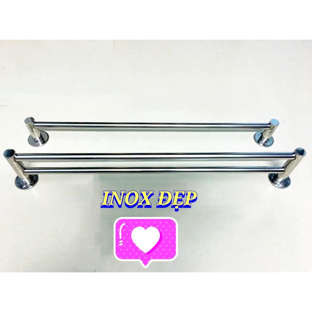 Thanh treo khăn INOX 304,Máng khăn đơn/đôi - Vắt khăn inox,Thanh treo khăn đơn,đôi cao cấp inox sus 304