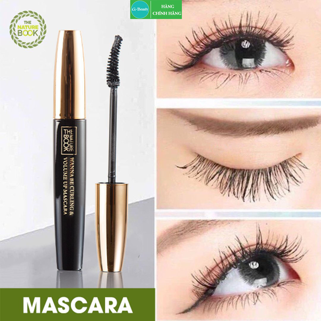 Mascara bền màu không trôi, không lem, đầu cọ siêu nhỏ giúp mi dày trông tự nhiên, Mascara chống nước the Naturebook xuất xứ Hàn Quốc