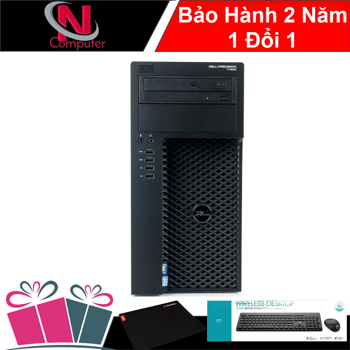 [HCM]Siêu Hót - Máy tính doanh nghiệpDell Precision T1700 MT ​​​​​​​(CPU Core i7 4770 Ram 16GB SSD 960GB) + Bộ Quà Tặng - Hàng Nhập Khẩu