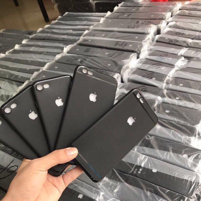 SỈ ỐP CAO SU ĐEN TRƠN IPHONE HỞ TÁO FULL MÃ IPHONE 5, 6, 6 PLUS, 7, 7 PLUS, X, XS MAX