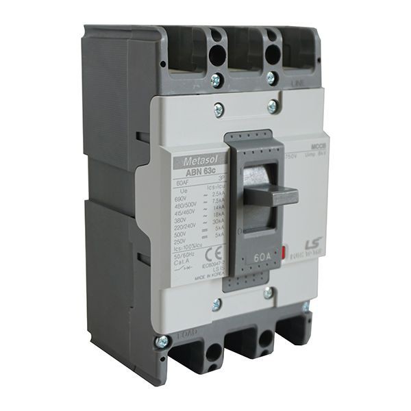 Cầu dao điện át khối 3 pha mccb 3p ls abn63c 60a 18ka