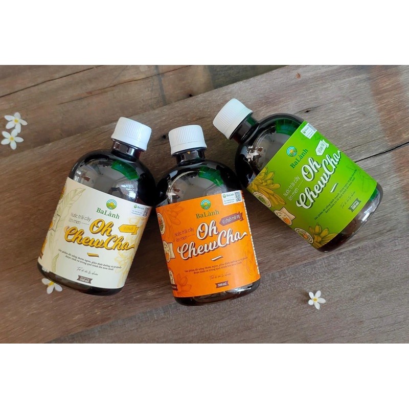 Kombucha - Oh Chewcha Ba Lành - Nước cốt chuối lên men giàu khoáng và lợi khuẩn, giải khát, tăng đề kháng - 500ml