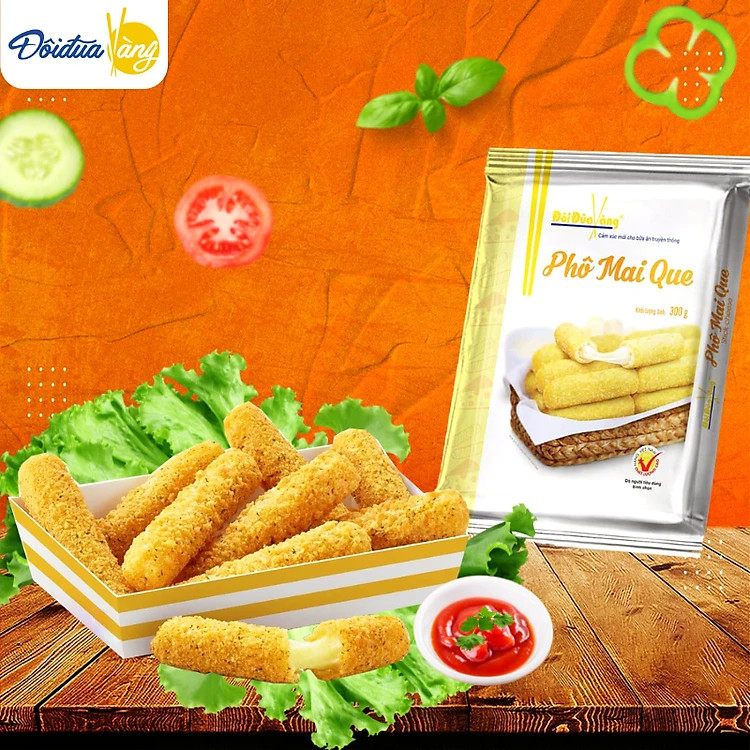 Phô mai que kéo sợi Mozzarella thơm ngậy Đôi Đũa Vàng 300g - Giao nhanh Hà Nội và Hồ Chí Minh