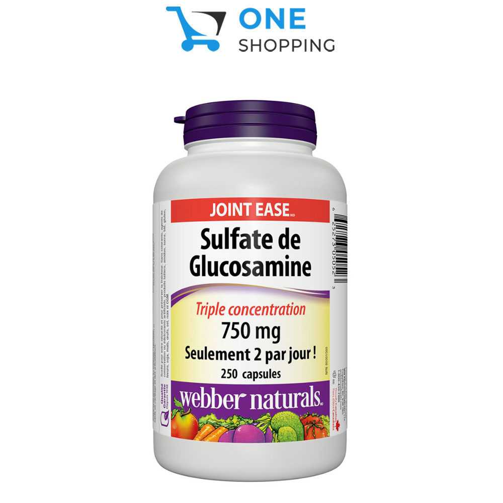 Viên uống hỗ trợ xương khớp Webber Naturals Glucosamine Sulfate Triple