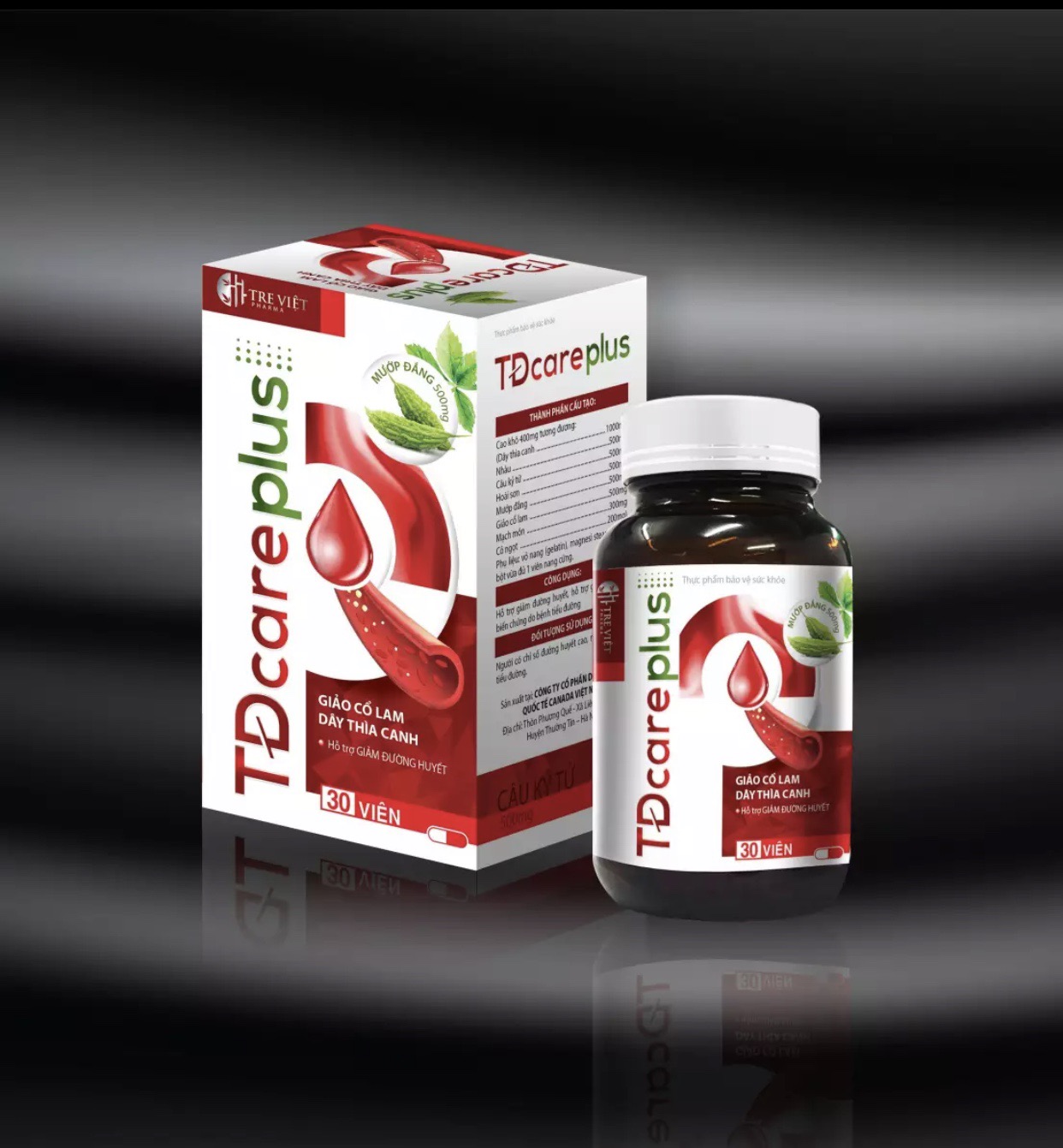 Viên Uống Tiểu Đường Carre Plus- Hỗ trợ giảm đường huyết - giảm biến chứng tiểu đường, đào thải độc tố, tăng cường chức năng gan thận- hộp 30 viên