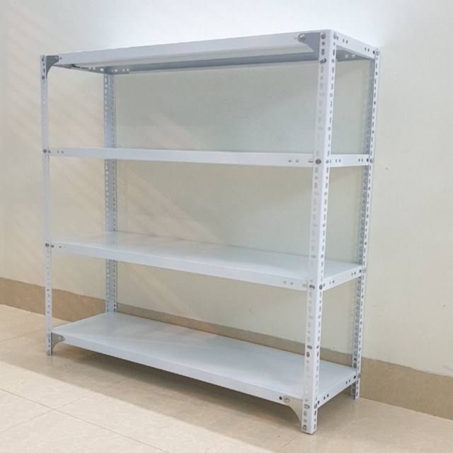 Kệ sắt v lỗ 4 tầng dài 120cm rộng 30cm cao 120cm