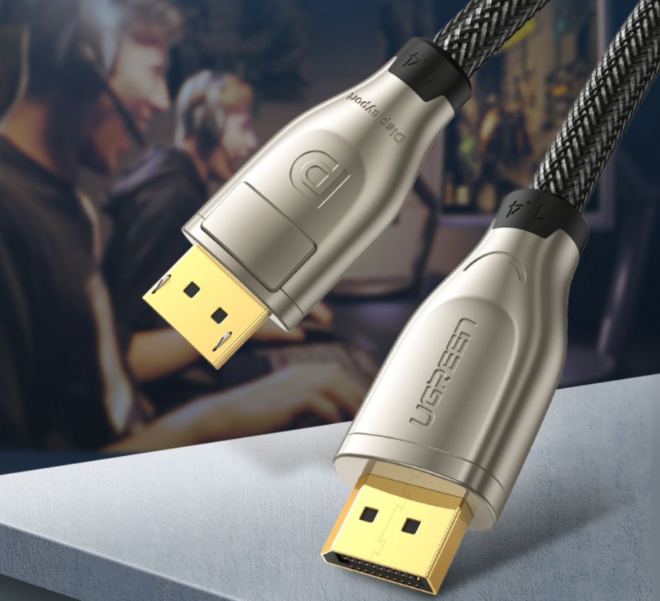 Cáp Displayport 1.4 hỗ trợ 8K dài 1-3M UGREEN DP112 Cáp Displayport 1.4 hỗ trợ 8K dài 1-3M UGREEN DP112