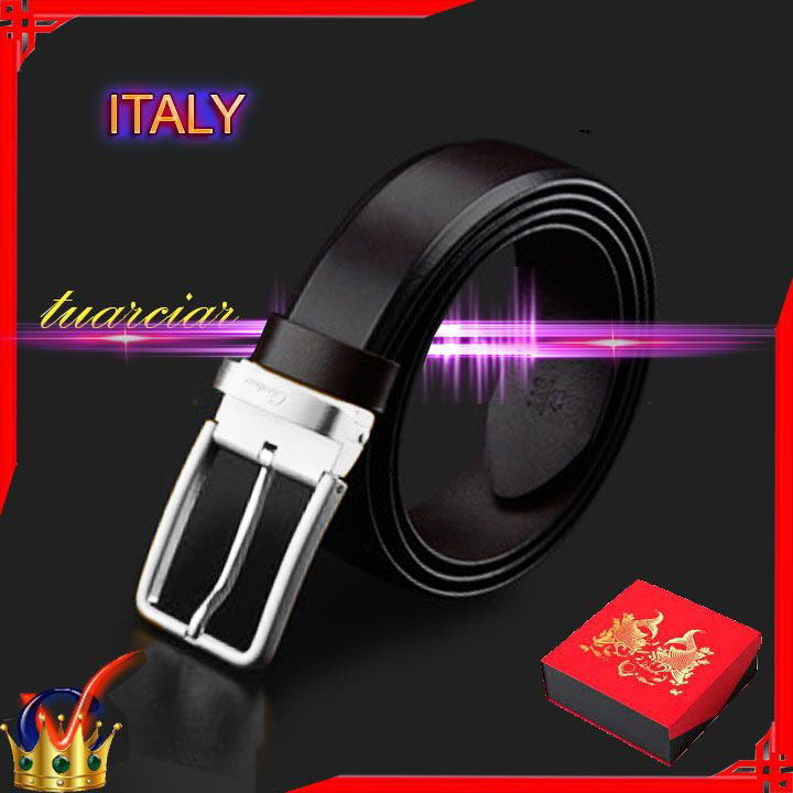 [FULLBOX]thắt lưng da ciartuar dây nịt nam thắt lưng da doanh nhân thời trang da bò nhập khẩu  italy mạ vàng 24k[ Cieviavn KiesanSTORE]