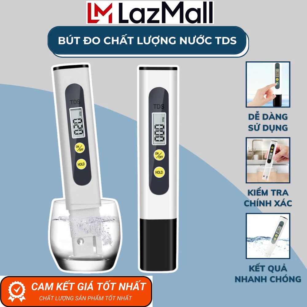 Bút Đo Độ pH Cho Nước Bút Đo pH Chính Hãng Đừng Bỏ Lỡ! LazMall Bút Thử Nước Sạch TDS Kiểm Tra Chất Lượng Nước Nhanh Và Chính Xác Bút Kiểm Tra Chất Lượng Nước FUSAKA Nhật Bản Bút TDS Thử Nước Sạch