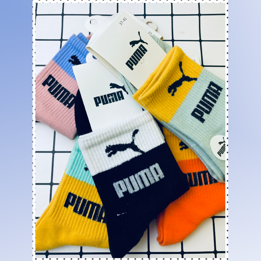 Tất vớ puma dài hai tầng thể thao nam nữ
