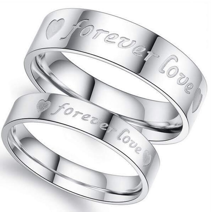 Nhẫn inox forever love có thể đeo cặp giá 1 chiếc NC137
