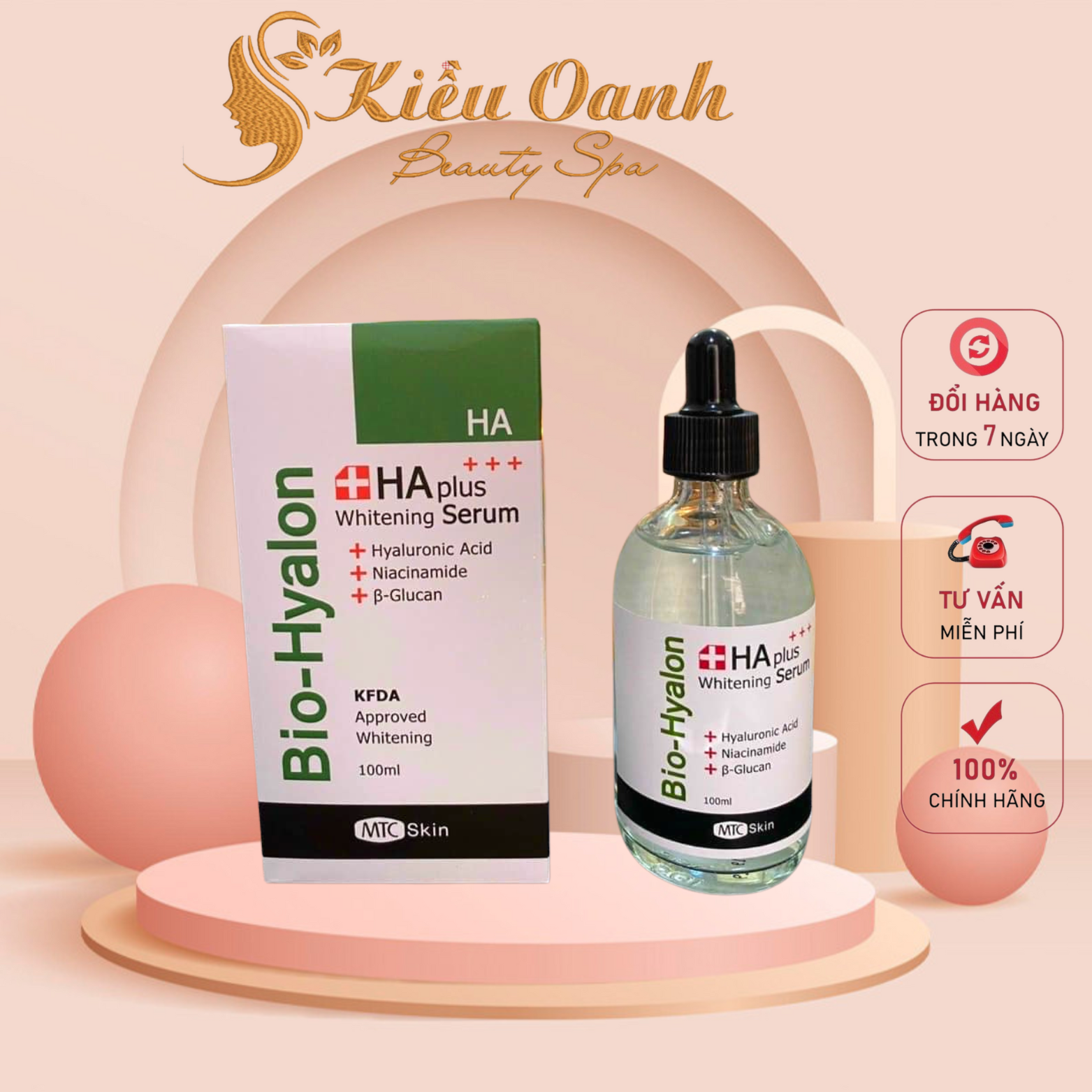 Ha plus whitening serum - serum cấp ẩm, trắng sáng da