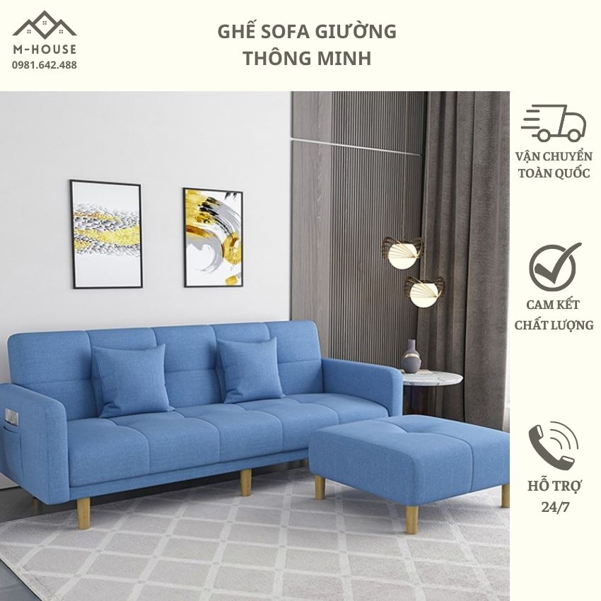 [SALE XẢ HÀNG] Ghế Sofa Giường Thông Minh Nhập Khẩu Cao Cấp, Ghế Sofa Bắc Âu Đa Chức Năng Chế Độ Ngả Thành Giường , Ghế Sofa Đệm Bọt Biển Mật Độ Cao, Hàng Cao Cấp Thiết Kế Sang Trọng Lịch Sự. Kích Thước( 180cm*70cm*75cm )