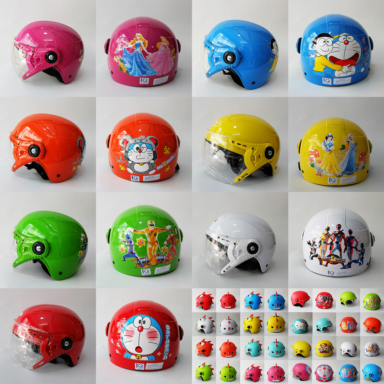 [HCM]NÓN BẢO HIỂM TRẺ EM CÓ KÍNH7 MÀUCHO BÉ 4-10 TUỔINHIỀU HOẠ TIẾT CHO BÉ TRAI VÀ BÉ GÁINHƯ HÌNH-ĐẠT CHUẨN CR