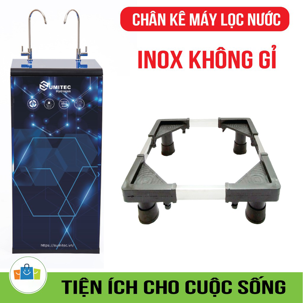 Chân kê máy lọc nước đa năng siêu bền, CHÂN KỆ, CHÂN ĐẾ MÁY LỌC NƯỚC CAO CẤP - CHÂN KỆ INOX CHẮC CHẮN KHÔNG GỈ SÉT, AN TOÀN (Đen)