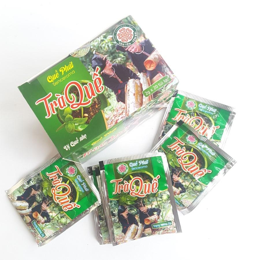 Hộp Trà quế Quế Phát 40g (20 túi lọc 2g) - Vị quế nhẹ - Tâm Dược Thảo