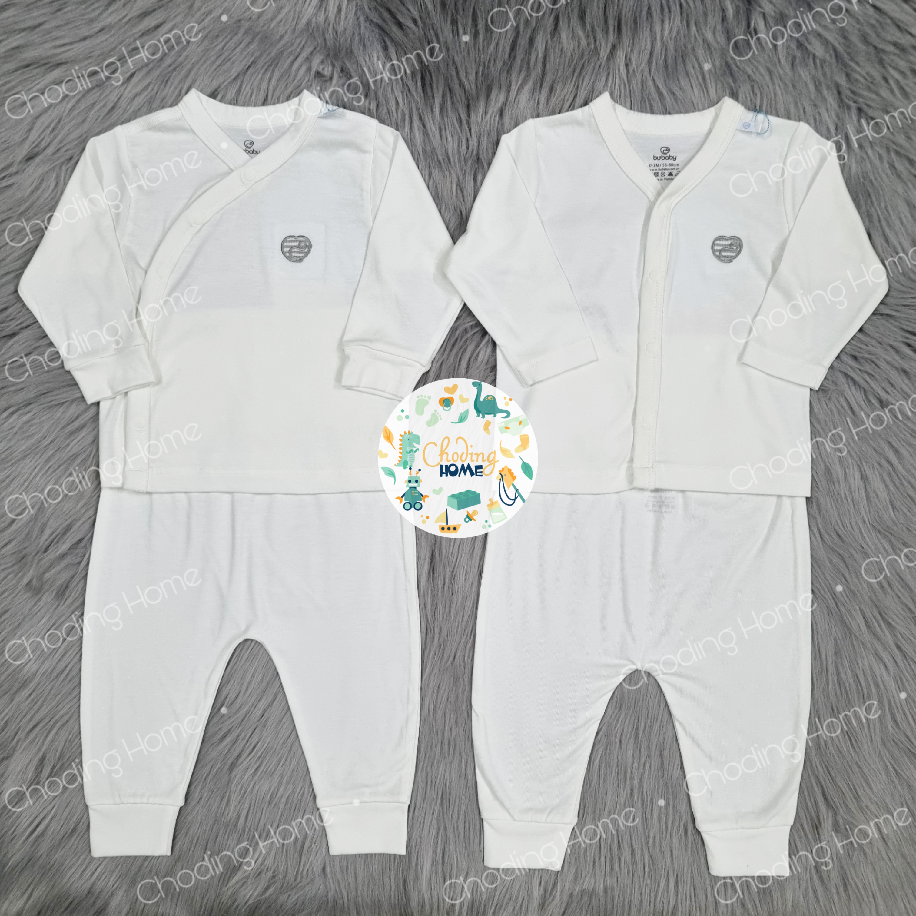 Bộ Sơ Sinh BU Siro B49 0-3M 3-6M 6-9M Choding Home