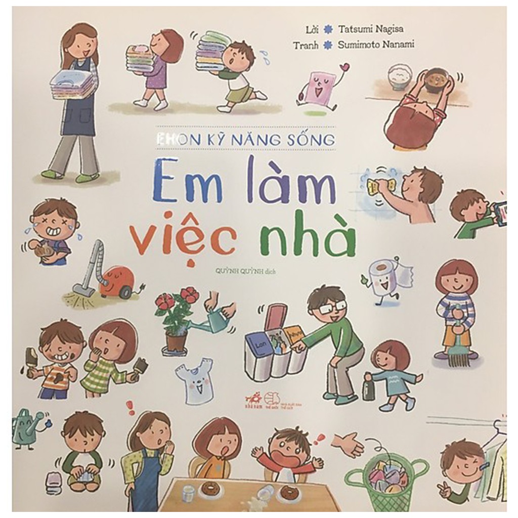Sách ehon kỹ năng sống - em làm việc nhà