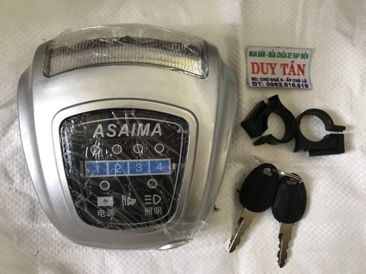 đầu đèn xe đạp điện asama