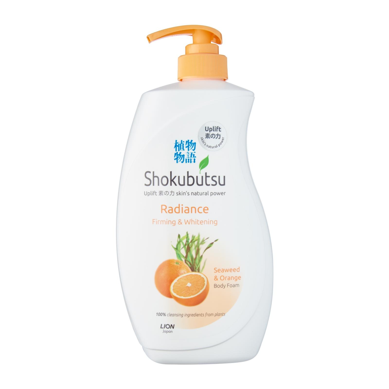 Sữa tắm shokubutsu radiance body foam firming&whitening