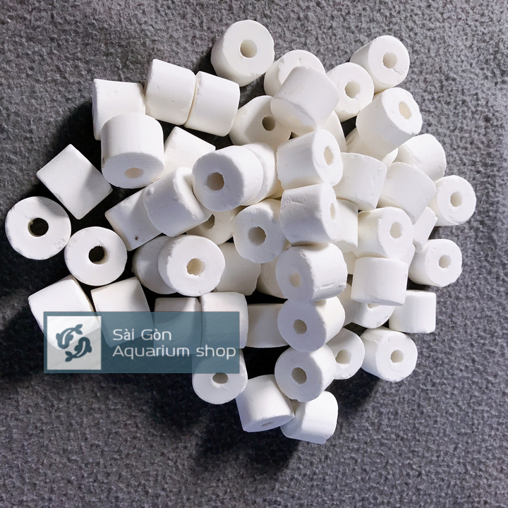 Sứ Trắng, Sứ Lọc Nước Hồ Cá Cảnh 1kg, Trang Trí Bể Cá cảnh, hồ Thủy Sinh