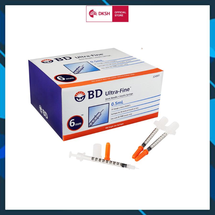 Bơm tiêm insulin BD Ultra-FineTM dành cho người tiểu đường 6mm x 0.5cc x
