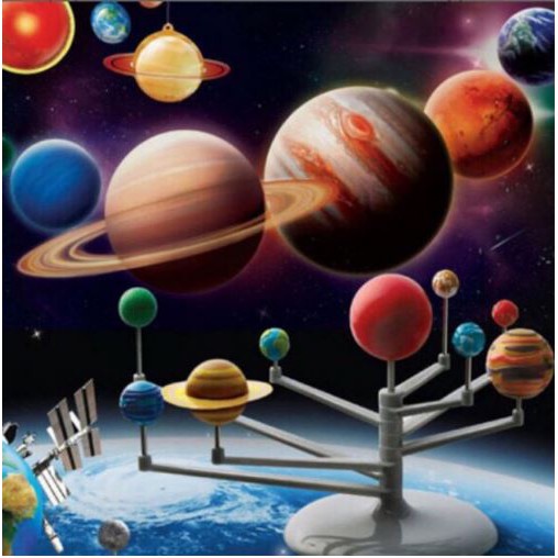 [HCM](CÓ 2 LOẠI: TÔ MÀU VÀ KHÔNG) Đồ chơi mô hình lắp ráp các hành tinh xung quanh mặt trời