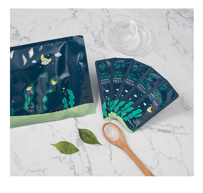 [HCM][Chính Hãng LaiKou] 10 Gói Mặt Nạ Ngủ Tảo Biển LAIKOU SEASWEED SLEEPING FACE MASK -Dưỡng Ẩm Phục Hồi Làm Mịn Kiểm Soát Dầu Phù Hợp Mọi Loại Da