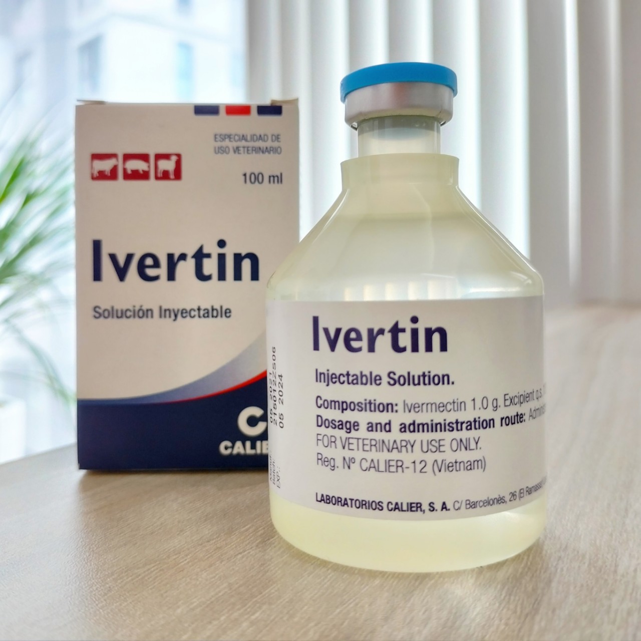 Ivertin Calier loại bỏ ký sinh trùng có xương sống cho cá 100ml