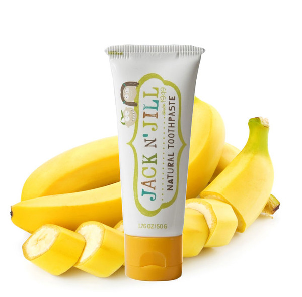 JACK N JILL Organic Toothpaste For Kids 6M+ 50g banana flavor