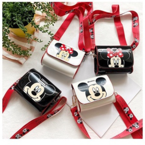 Túi đeo chéo cho bé trai bé gái hình chuột micky vịt donal siêu dễ thương