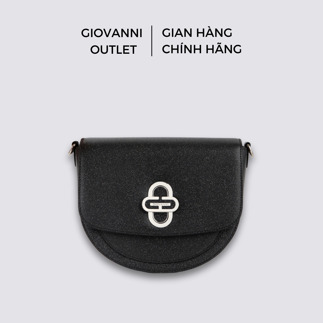 Túi Xách Nữ GIOVANNI Da Bò Dập Vân Phủ Nhũ Lấp Lánh DLD34-008