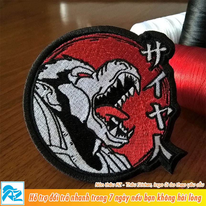Patch vải thêu hình songoku dragon ball - Sticker ủi vá quần áo S178