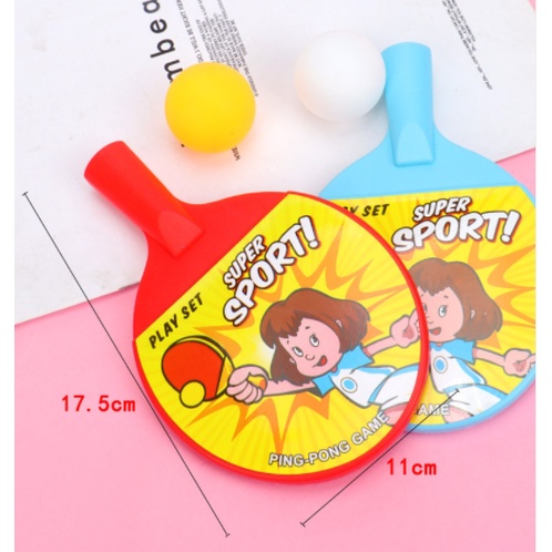 Bộ 2 vợt bóng bàn + 2 bóng cho bé thể thao ham vận động - đồ choi bóng bàn Ping Pong