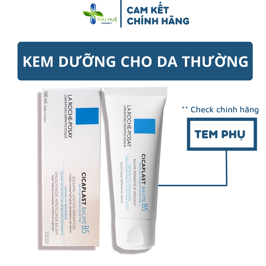 Kem Dưỡng Phục Hồi Da Cicaplast Baume B5 Laroche-Posay - Làm Dịu, Mềm Mịn Mướt, An Toàn Cho Phụ Nữ Mang Thai & Trẻ Em