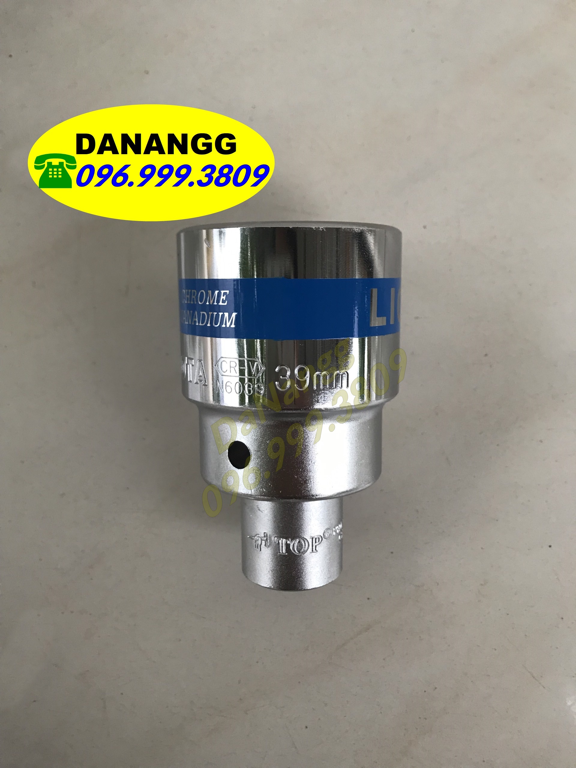 Đầu khẩu 39 mm mở nồi xe máy có đầu chuyển