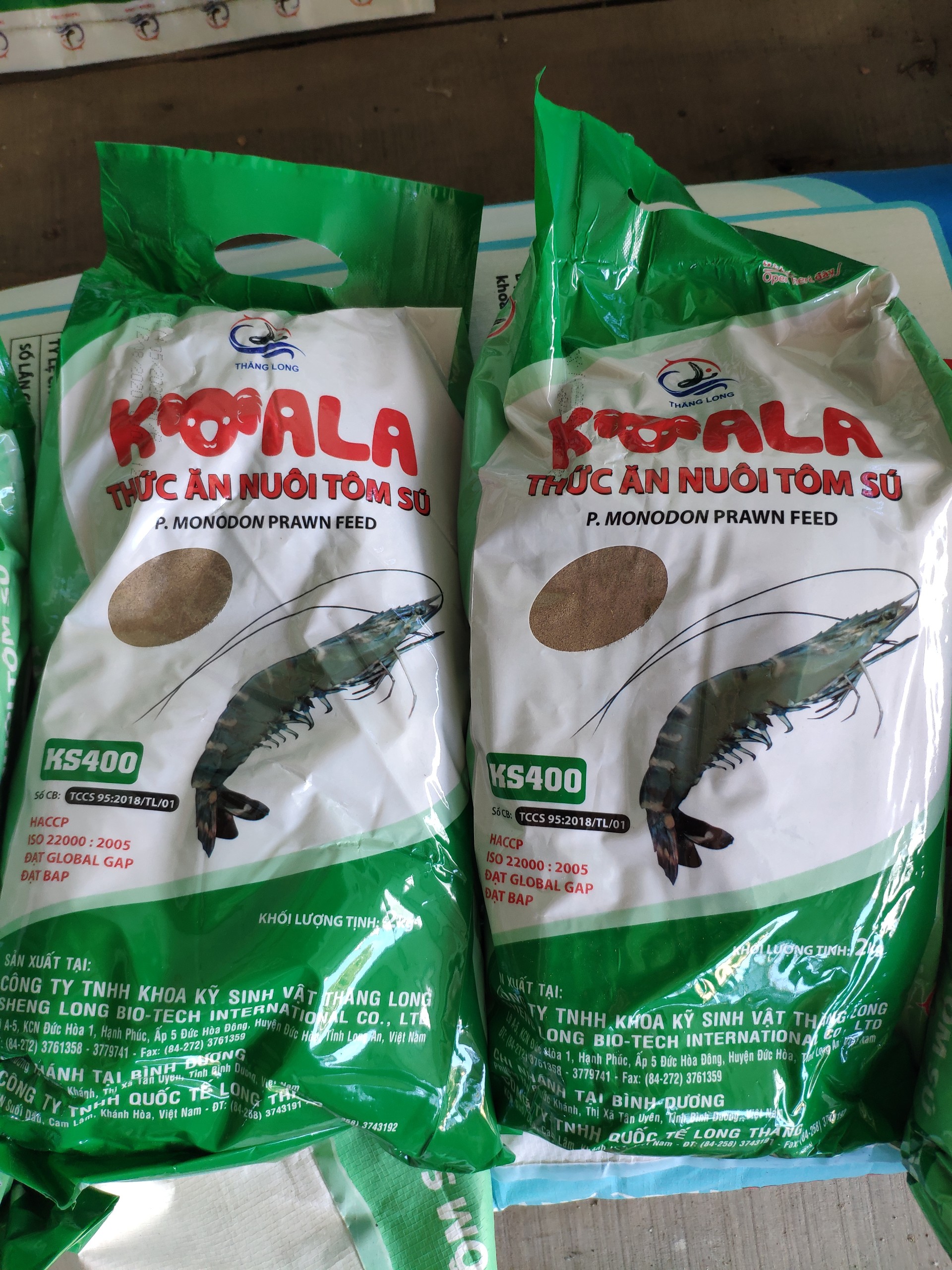 2kg Cám THĂNG LONG hạt siêu mịn, bột tôm sú số 0 (No 00) - thức ăn cho cá bột, tôm giống, tép con