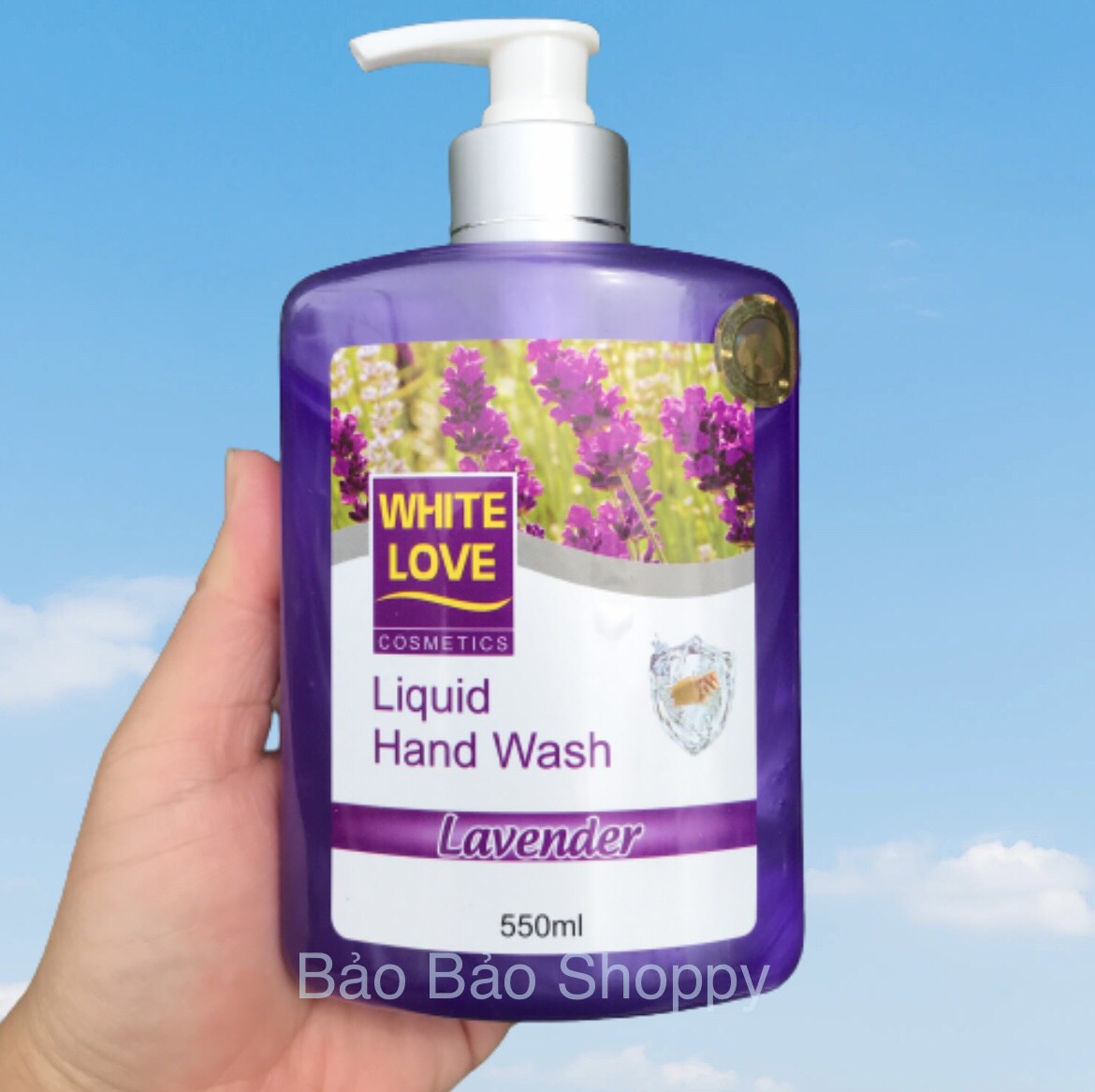 Nước rửa tay cao cấp white love 550ml- mẫu vuông cao cấp
