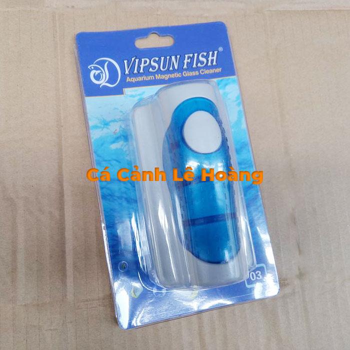 Nam châm lau cọ rửa kính bể cá cảnh mini vipsun fish kính dày từ 6mm - 12mm - số 3